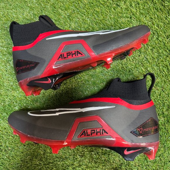 Nike Alpha Menace Elite 3 P PE Football Cleats Black Red DM1792-002 Men’s 15 NEW
